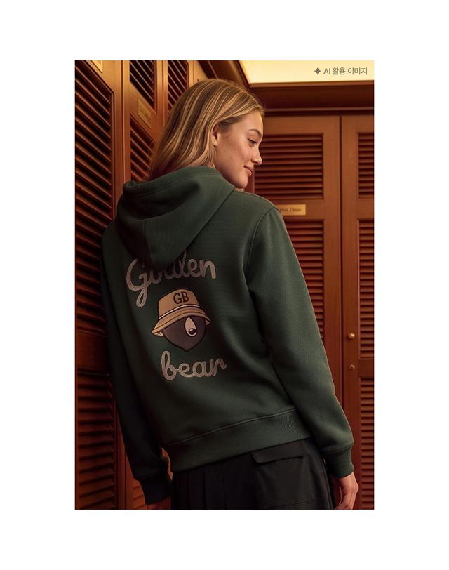 골든베어 (공용) Printed Back Hoody G4TAW26202GRX 착용컷