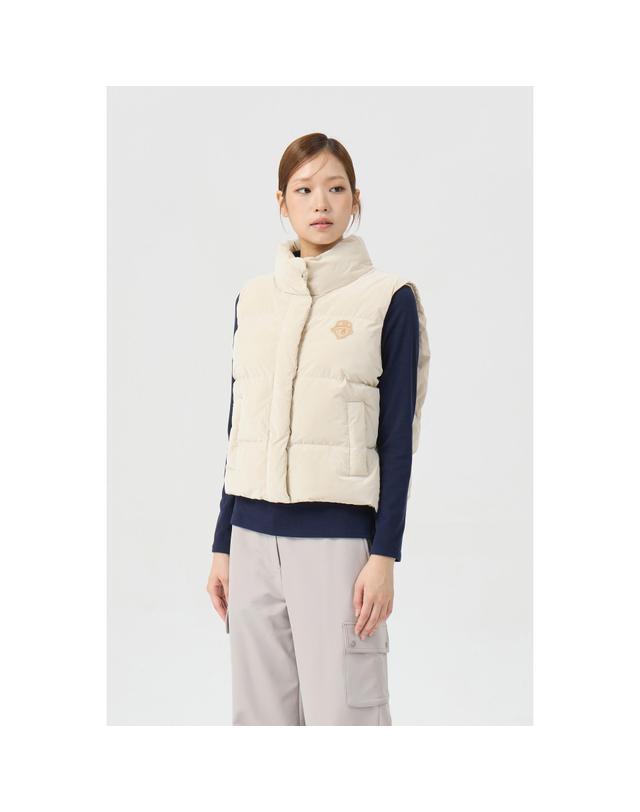 골든베어 (여성) Padded Volume Vest G5VAW26203BEX 착용컷