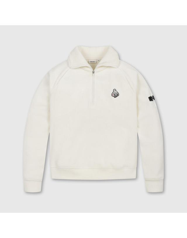 골든베어 (여성) Velour Raglan Half Zip-up (SET UP) G5TAW26203IVX 착용컷