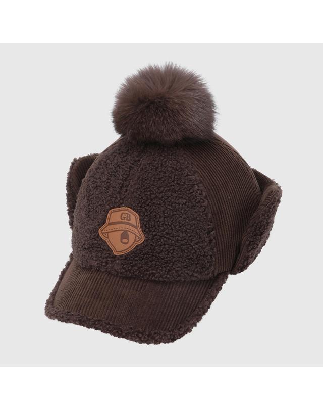 골든베어 (여성) Corduroy Fleece Hybrid Winter Cap G6RAX26402BRX 착용컷