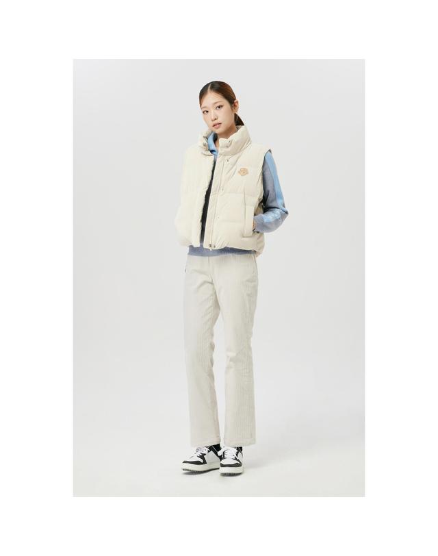 골든베어 (여성) Corduroy Semi Boots-Cut Pants G5PAW26202IVX 착용컷