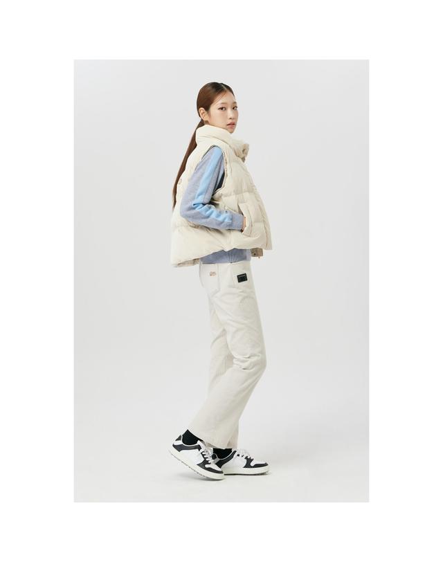 골든베어 (여성) Corduroy Semi Boots-Cut Pants G5PAW26202IVX 착용컷