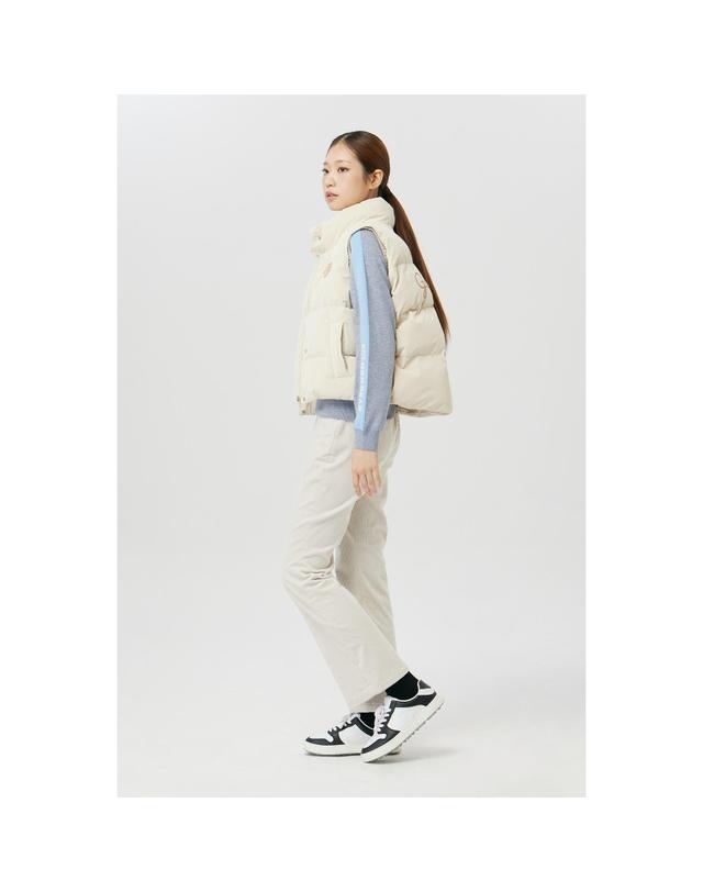 골든베어 (여성) Corduroy Semi Boots-Cut Pants G5PAW26202IVX 착용컷