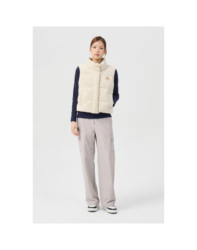 골든베어 (여성) Brushed Semi Wide Pants G5PAW26206GYX 착용컷
