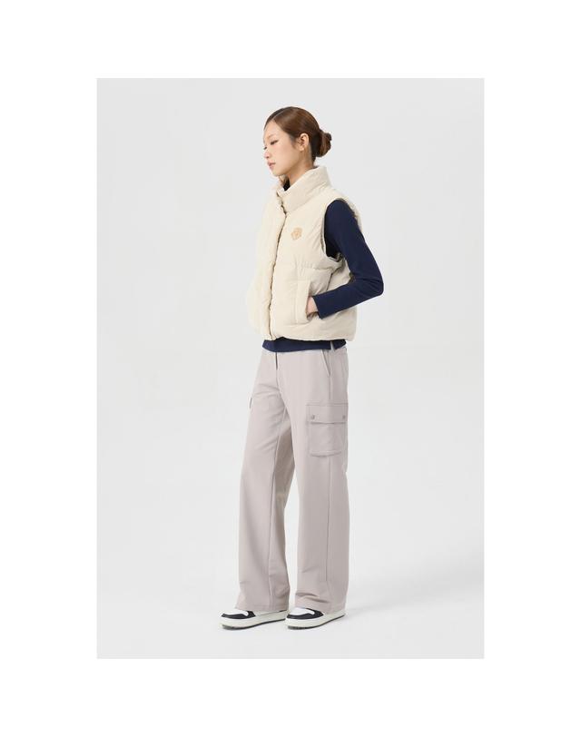 골든베어 (여성) Brushed Semi Wide Pants G5PAW26206GYX 착용컷