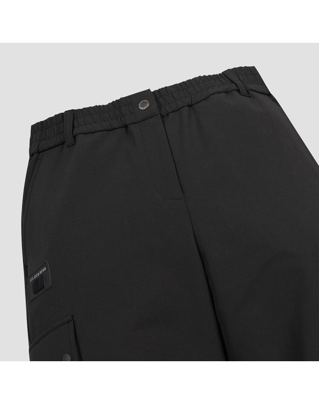 골든베어 (여성) Brushed Semi Wide Pants G5PAW26206BKX 착용컷