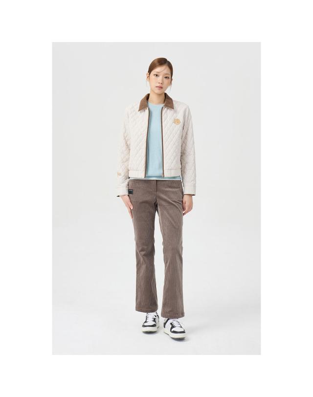 골든베어 (여성) Corduroy Semi Boots-Cut Pants G5PAW26202BRX 착용컷