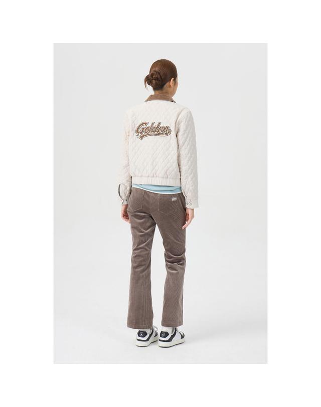 골든베어 (여성) Corduroy Semi Boots-Cut Pants G5PAW26202BRX 착용컷