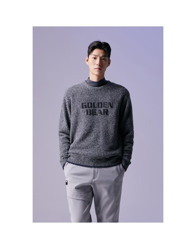 골든베어 (남성) Fuzzy Knit Pullover G4WAW26301DGX 착용컷