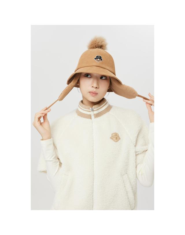 골든베어 (여성) Corduroy Earflap Buckethat G6RAX26400BRX 착용컷