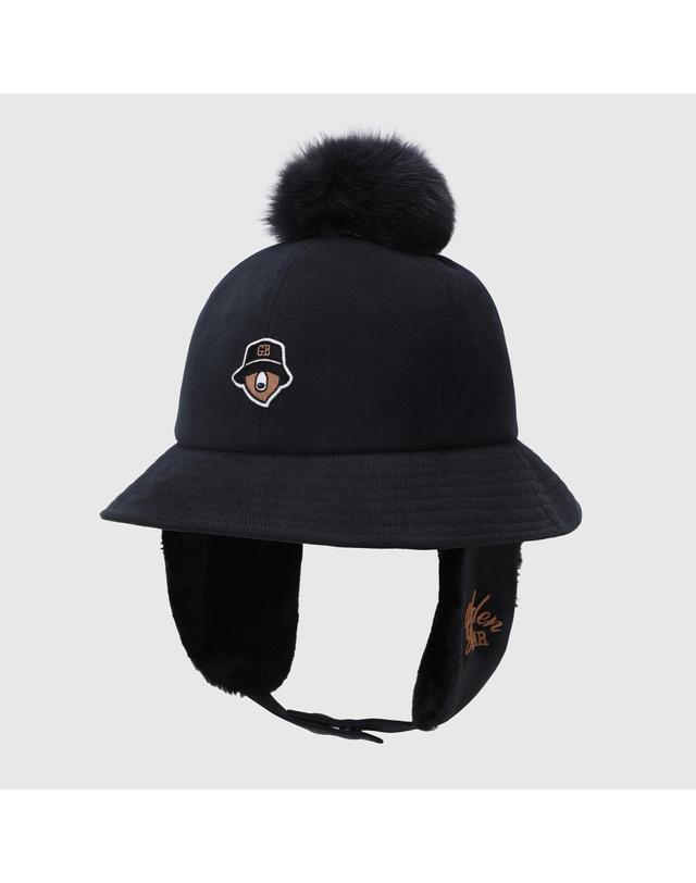 골든베어 (여성) Corduroy Earflap Buckethat G6RAX26400GRX 착용컷