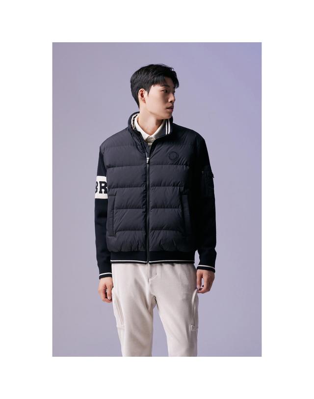 골든베어 (남성) Knit Hybrid Down Jumper G4UAW26701BKX 착용컷