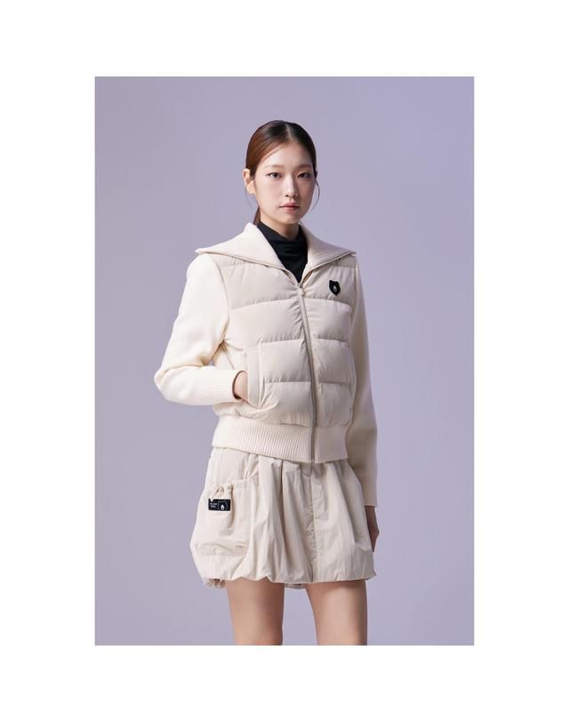 골든베어 (여성) Knit Hybrid Down Jumper G5UAW26501BEX 착용컷