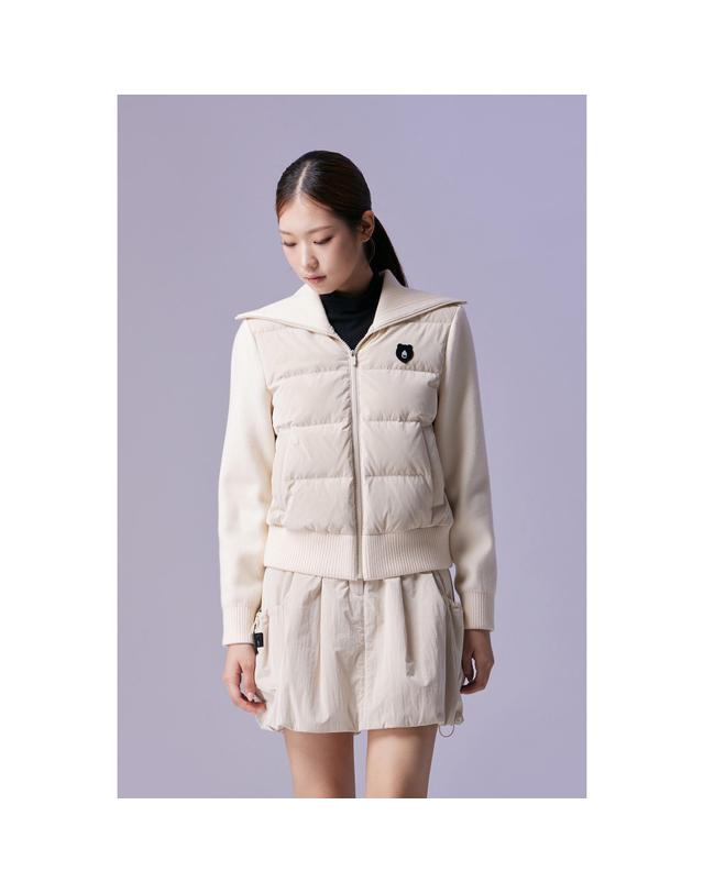 골든베어 (여성) Knit Hybrid Down Jumper G5UAW26501BEX 착용컷