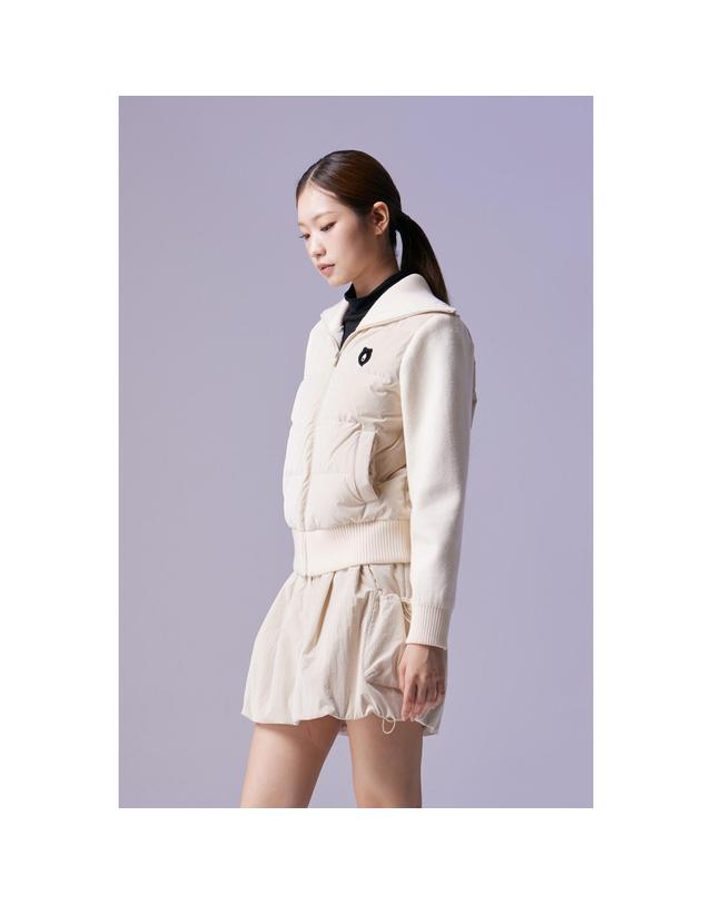 골든베어 (여성) Knit Hybrid Down Jumper G5UAW26501BEX 착용컷