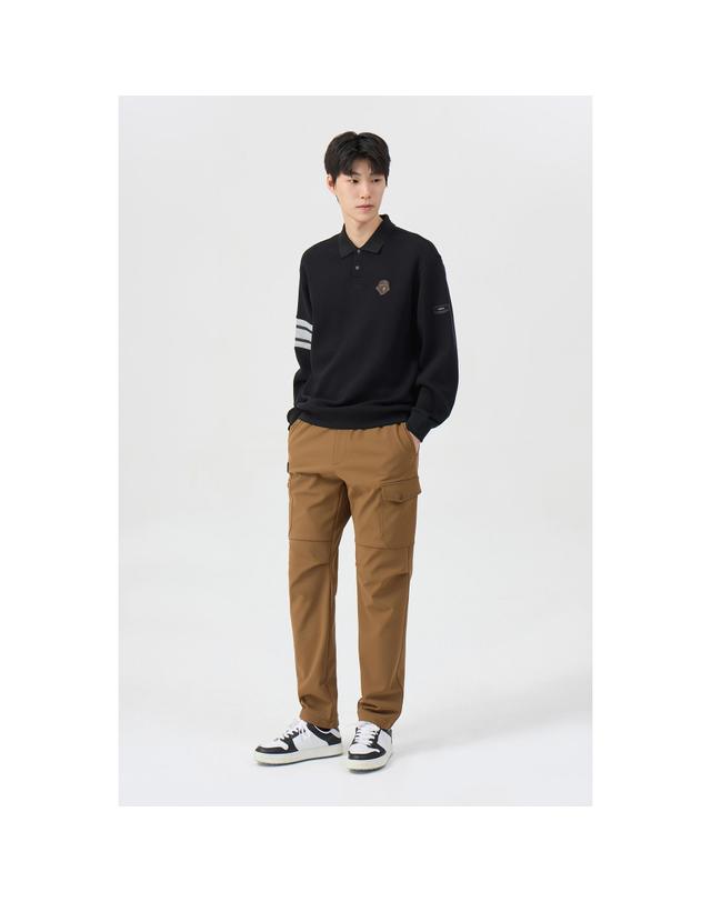 골든베어 (남성) Brushed Back Cargo Tapered Pants G4PAW26503BEX 착용컷