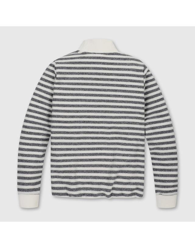 골든베어 (여성) Stripe Turtle Neck T-shirt G5TAW26006IVX 착용컷
