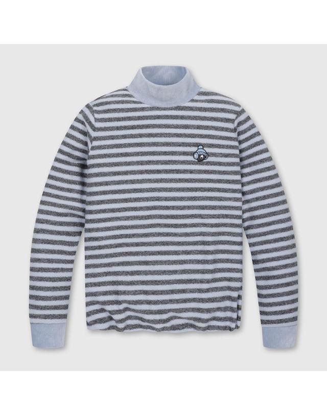 골든베어 (여성) Stripe Turtle Neck T-shirt G5TAW26006BUX 착용컷