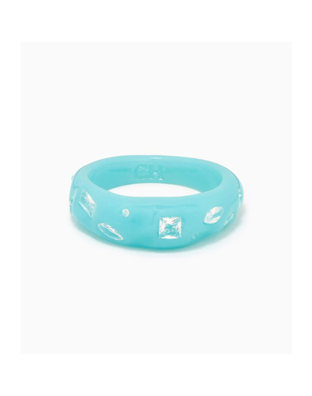 크리스탈 헤이즈 크리스탈 헤이즈 코스모 링 COSMO RING MYKONOS BLUE 착용컷