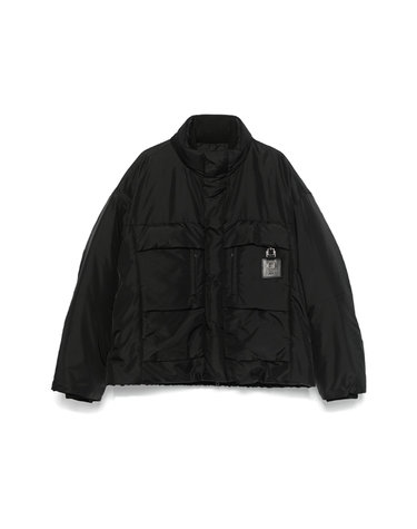 우영미 WYM로고 가죽패치 구스다운 패딩 W243DN01958B