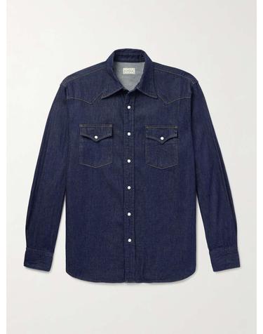 [해외직구] 26 F/W 캐피탈 HUSKY 데님 웨스턴 셔츠 EK-1724LS B0081664549