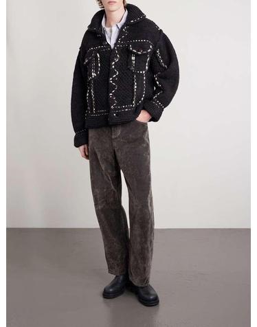 [해외직구] 26 S/S 캐피탈 엠브로이드 울 자켓 EK-1646KNBBLACK B0081933711