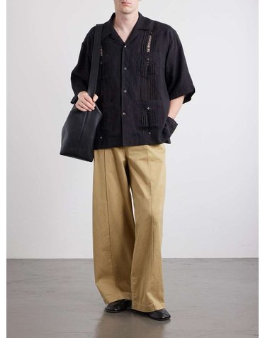 [해외직구] 26 F/W 캐피탈 캠프카라 플리트 린넨 셔츠 K2605SS196 B0082067516