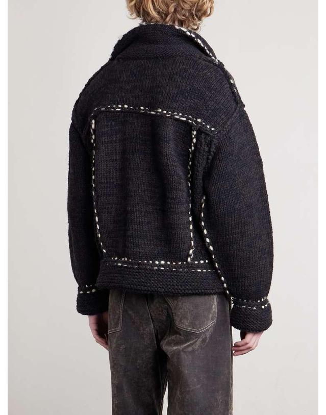 캐피탈 [해외직구] 26 S/S 캐피탈 엠브로이드 울 자켓 EK-1646KNBBLACK B0081933711 착용컷