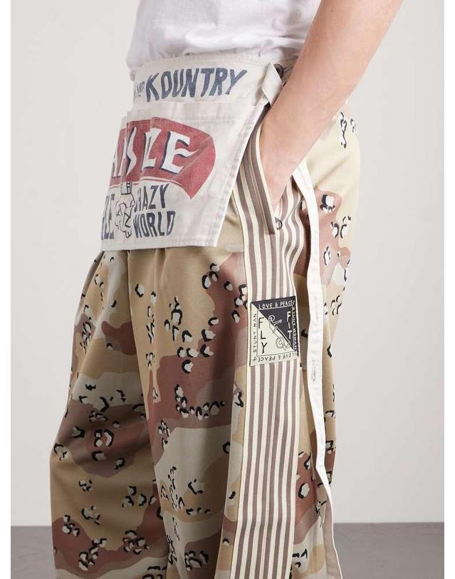 캐피탈 [해외직구] 26 S/S 캐피탈 프린트 코튼캔버스 APRON K2508XG509RED B0081933738 착용컷