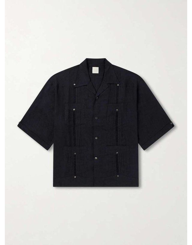 캐피탈 [해외직구] 26 F/W 캐피탈 캠프카라 플리트 린넨 셔츠 K2605SS196 B0082067516 착용컷