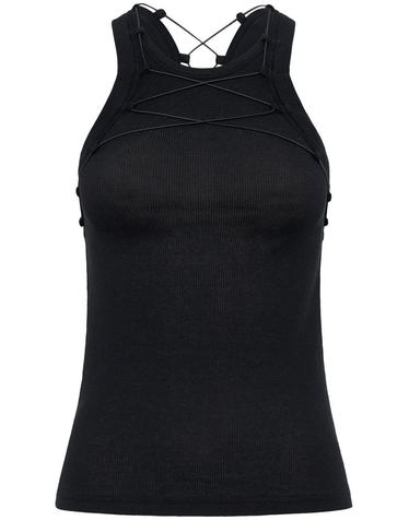 [해외직구] 디온 리 탱크 탑 WITH STRINGS C3099R23BLACK B0191801848