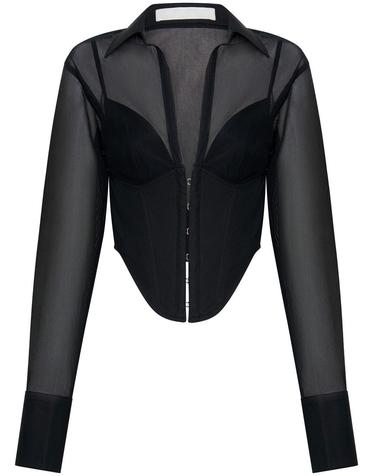 [해외직구] 디온 리 셔츠 WITH 코르셋 A5141R23BLACK B0191814989