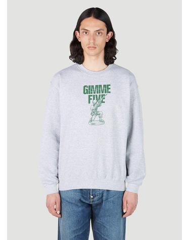 [해외직구] 23 S/S 김미 파이브 SOLDIER 맨투맨 G5SOLDIERCREW HEATHER GREY/GREEN B0110822693