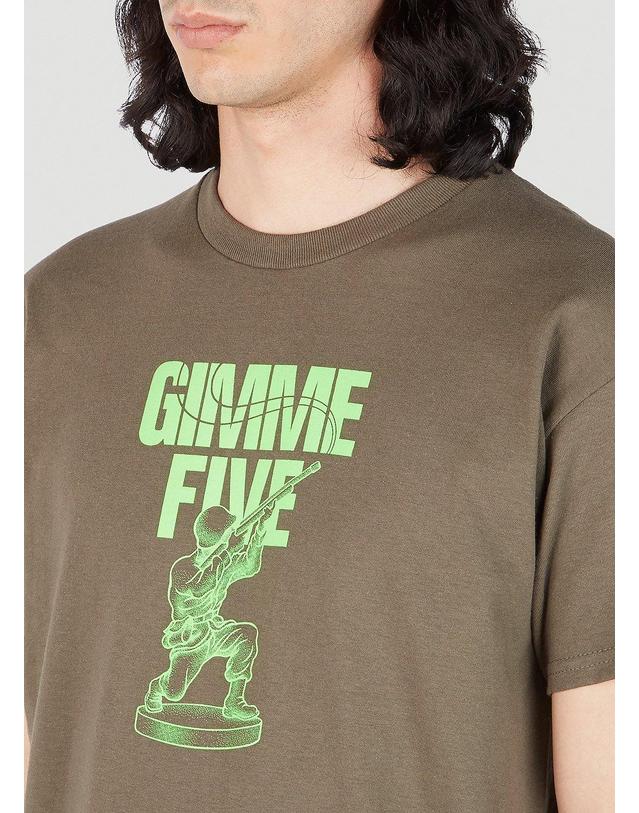 김미 파이브 [해외직구] 23 S/S 김미 파이브 SOLDIER 티셔츠 G5SOLDIERTEE OLIVE/FLOURESCENT GREEN B0110822689 착용컷