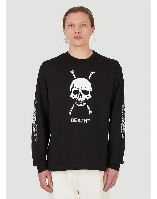 데스 시가렛 [해외직구] 21 F/W DEATH CIGARETTES DEATH 맨투맨 DC004 B0110824556 착용컷