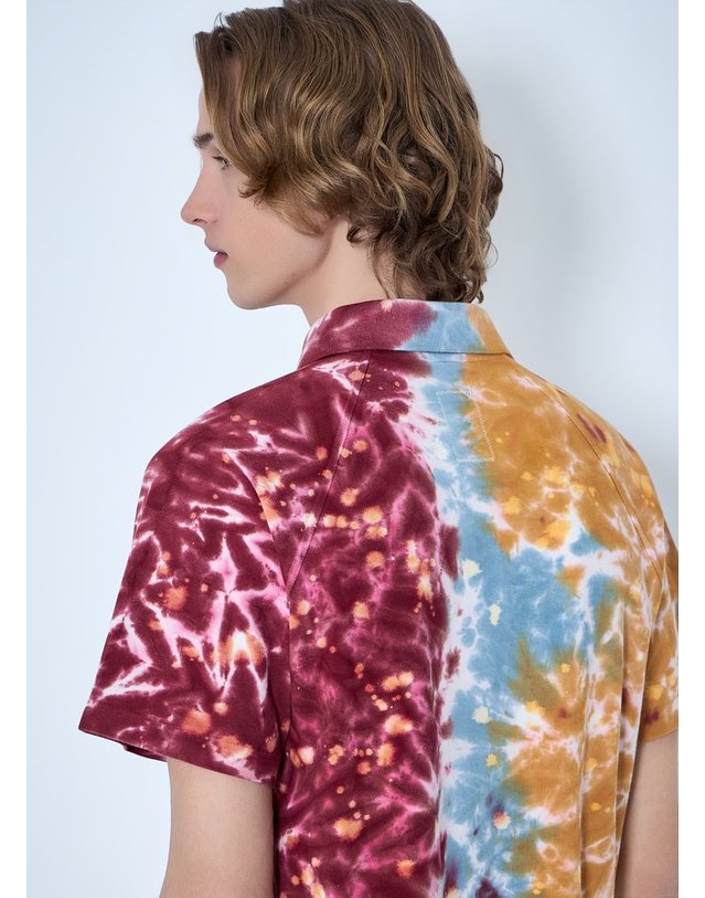 브레인 데드 [해외직구] 26 S/S 브레인 데드 ZIPCOLLAR 타이다이 폴로 셔츠 BDP26T13004803OR02 B0111991787 착용컷