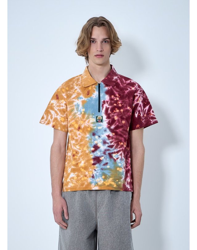 브레인 데드 [해외직구] 26 S/S 브레인 데드 ZIPCOLLAR 타이다이 폴로 셔츠 BDP26T13004803OR02 B0111991787 착용컷