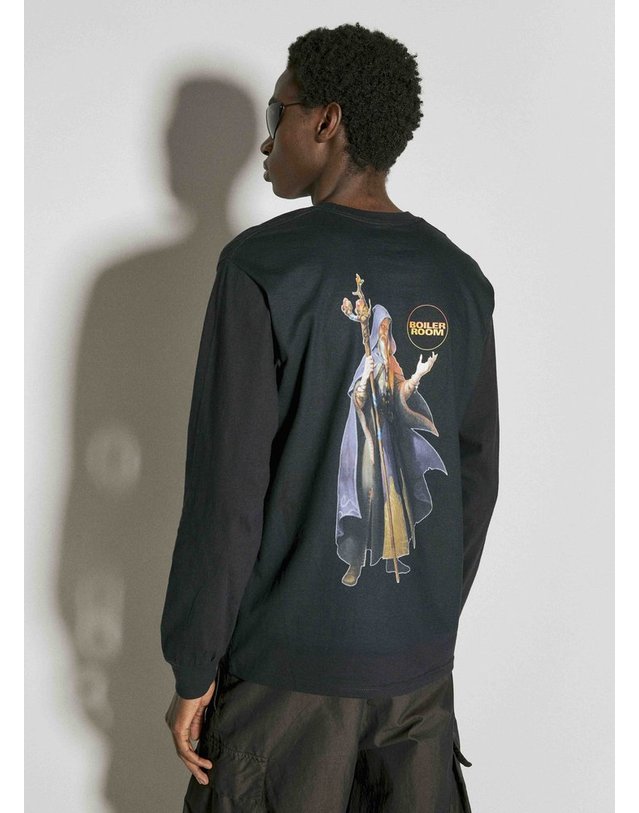 보일러 룸 [해외직구] 24 S/S 보일러 룸 FUCKING MAGIC LONGSLEEVE 티셔츠 AW23LS01BLK B0111000087 착용컷