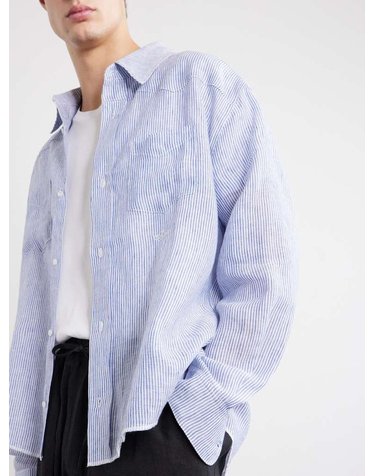 [해외직구] 스트라이프 린넨 웨스턴 셔츠 264004 B0082193284