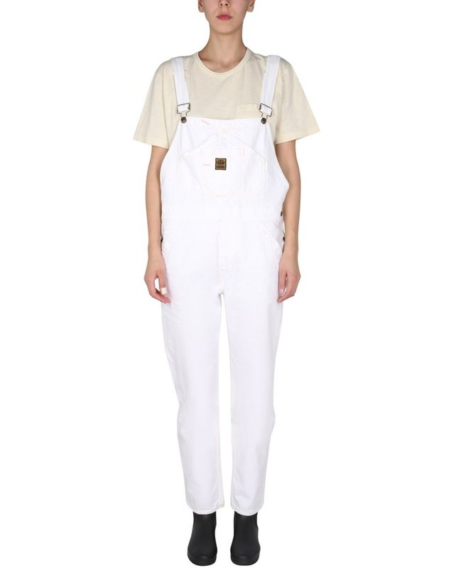워싱턴디치 [해외직구] 22 S/S 워싱턴디치 데님 오버올 WDC-87_WHITE B0040181256 착용컷