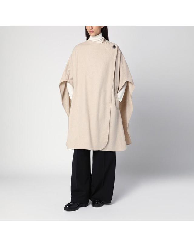 더가먼츠 [해외직구] 24 F/W 더가먼츠 베이지 울블렌드 케이프 20900WO-004 B0051857263 착용컷
