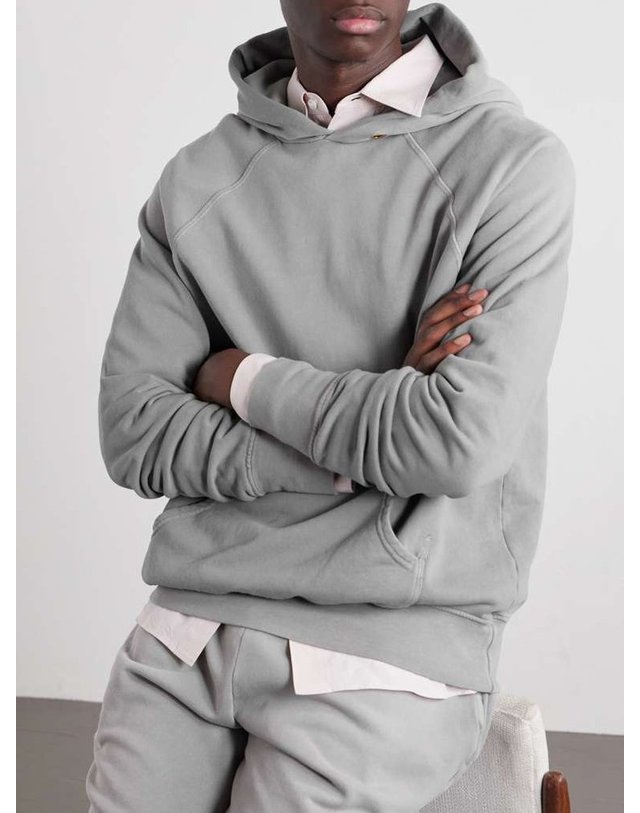 레티앙 [해외직구] 레티앙 FRENCH TERRYCOTTON RAGLAN 후드 TF-1098-PW B0082120230 착용컷