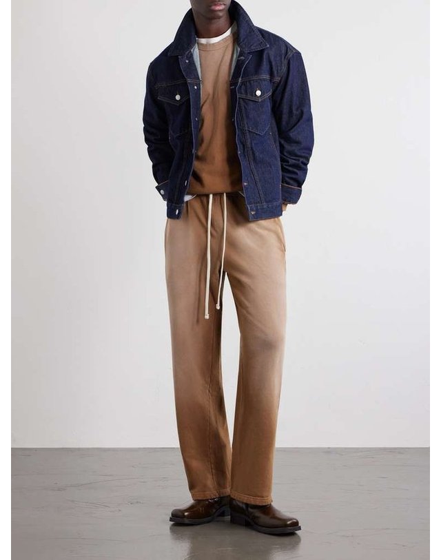 레티앙 [해외직구] 레티앙 스트레이트레그 FRENCH TERRYCOTTON 스웨트팬츠 TF-3044-PW B0082124229 착용컷