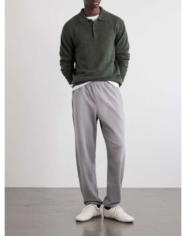 레티앙 [해외직구] 레티앙 HEAVYWEIGHT STRUCTUREDFLEECE 코튼-저지 드로스트링 스웨트팬츠 TF-3001-PW B0082124875 착용컷