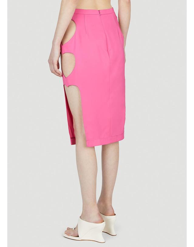 마르노 람발디 [해외직구] 23 S/S 마르코 람발디 컷 아웃 스커트 SK168SAN 014 B0110821623 착용컷