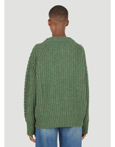 [해외직구] 22 F/W 스카이 하이 팜 워크웨어 케이블 니트 스웨터 SHF02N006 1 DARK GREEN B0110813711