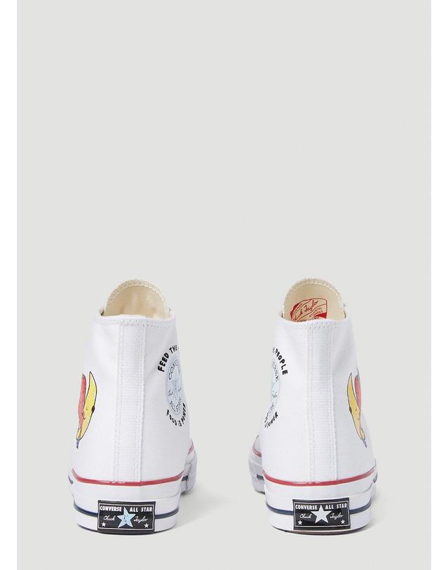 스카이 하이 팜 워크웨어 [해외직구] 23 S/S 스카이 하이 팜 워크웨어 X CONVERSE 척 스니커즈 SHF03K103 WHITE B0110812614 착용컷