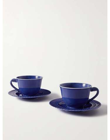 [해외직구] 부첼라티 GINORI 셋 오브 투 PORCELAIN TEA CUPS & SAUCERS HPOBAR022017 B0080098908