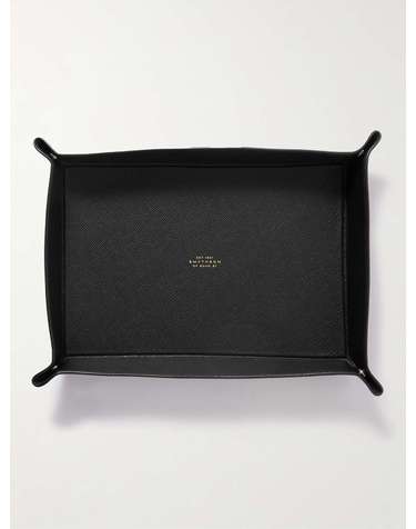 [해외직구] 스마이슨 라지 파나마 크로스 레더 TRINKET TRAY 1201176 B0080104286