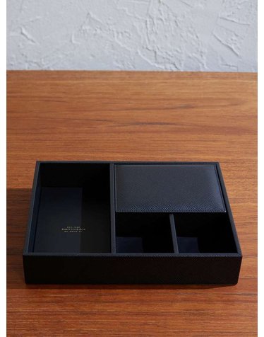 [해외직구] 스마이슨 VALET 파나마 크로스 레더 TRAY 1205568 VALET TRAY - PANAMA CONTINENTAL B0082267515